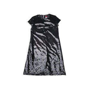 Dusk Collection By SheilaYen Size Black Sequined Lined Party Cocktail Dress Sz10